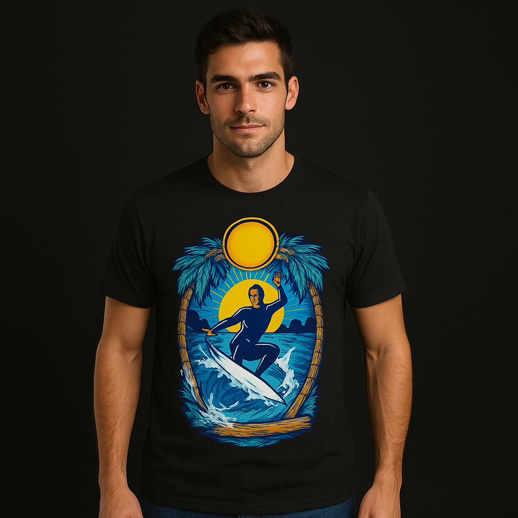 men & women printed round neck cotton blend black t shirt (pack of 2) men & women printed round neck cotton blend black t shirt (pack of 2)